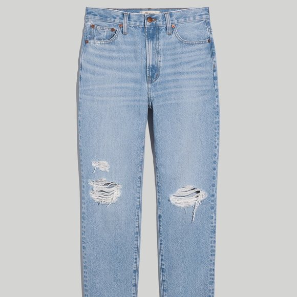 BNWT Madewell The Perfect Vintage Jean in Grandbay Wash: Ripped Edition Size 26 - Picture 4 of 4